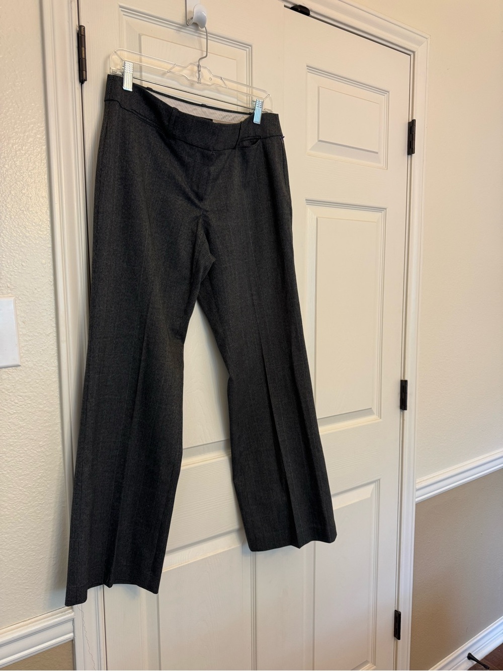 LOFT Charcoal Wide-Leg Dress Pants